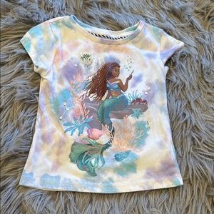 Disney Blue and Purple Ariel Short Sleeve Tee